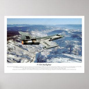 航空芸術ポスター「F-104スターファイター」 ポスター