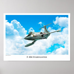 航空芸術ポスター「F-104スターファイター」 ポスター