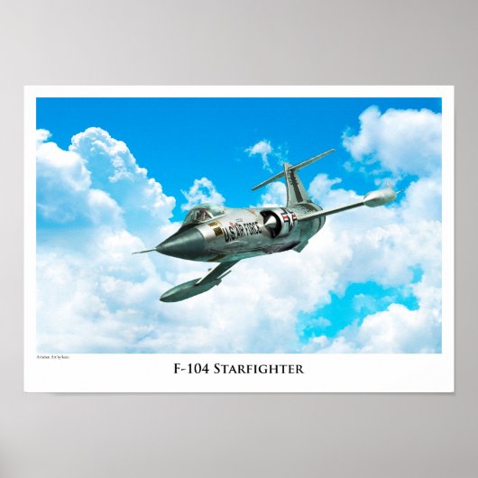 航空芸術ポスター「F-104スターファイター」 ポスター (正面)