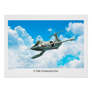 航空芸術ポスター「F-104スターファイター」 ポスター