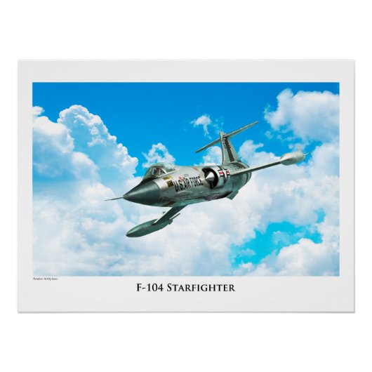 航空芸術ポスター「F-104スターファイター」 ポスター (正面)