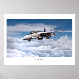 航空芸術ポスター「F-14 Tomcat」 ポスター