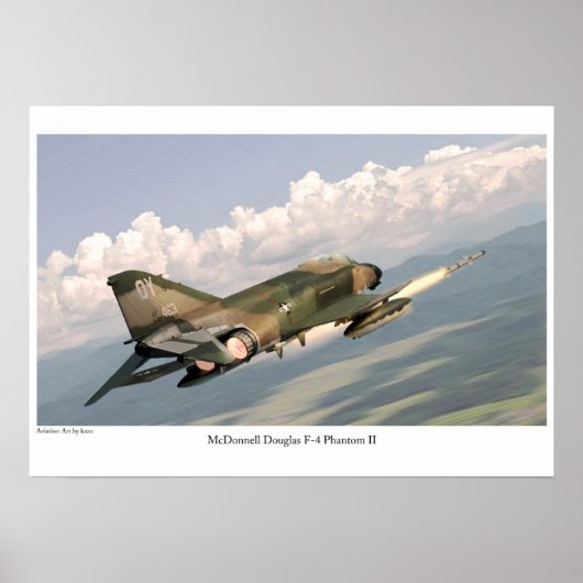 航空芸術ポスター「F-4 Phantom II」 ポスター (正面)