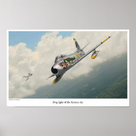 航空芸術ポスター「F-86 Sabre」 ポスター