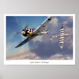 航空芸術ポスター「Focke-Wulf Fw 190」 ポスター
