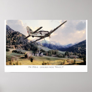 航空芸術ポスター「Fw190」 ポスター