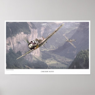 航空芸術ポスター「Fw190A」 ポスター