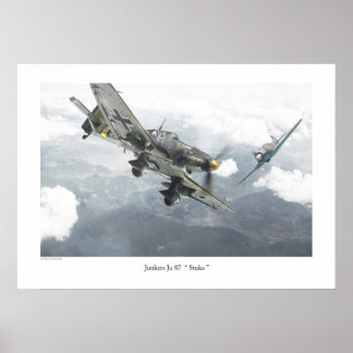 航空芸術ポスター「Junkers Ju 87 Stuka」 ポスター