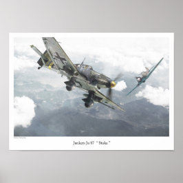 航空芸術ポスター「Junkers Ju 87 Stuka」 ポスター