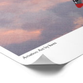 航空芸術ポスター「P-38稲妻」 ポスター (角)