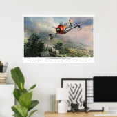 航空芸術ポスター"P-47D落雷"粋なのSU " ポスター (ホームオフィス)
