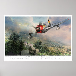 航空芸術ポスター"P-47D落雷"粋なのSU " ポスター