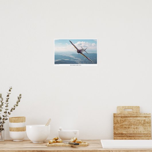 航空芸術ポスター「ZERO」 ポスター (キッチン)