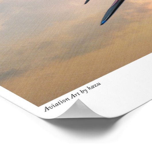 航空芸術ポスター「ZERO FIGHTER」 ポスター (角)