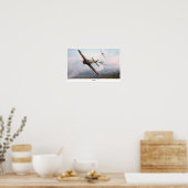 航空芸術ポスター「ZERO vs F4U」 ポスター (キッチン)