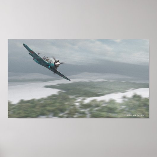 航空芸術ポスターLavochkin La-5 ポスター (正面)