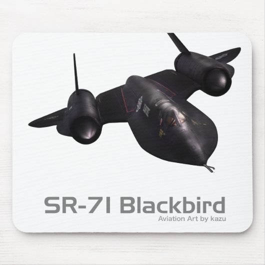 航空芸術マウスパッド「SR-71ブラックバード」 マウスパッド (正面)