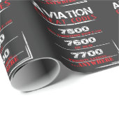 航空詐欺コード-パイロットのためのおもしろいなTシャツ ラッピングペーパー (ロールコーナー)