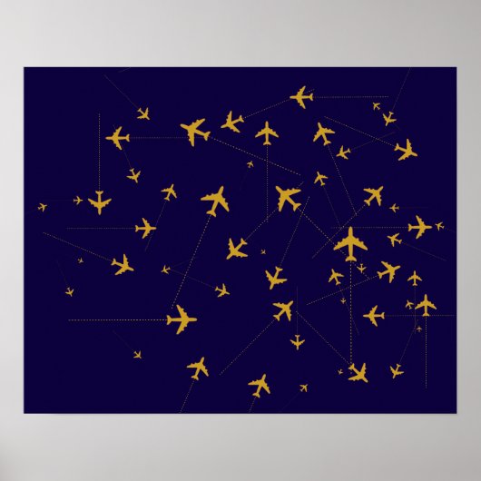 航空路を旅行する ポスター (正面)