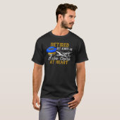 航空退職した機長パイロット退職 Tシャツ (正面フル)
