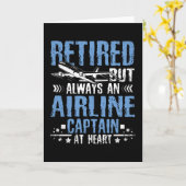 航空退職した機長 カード (黄色い花)