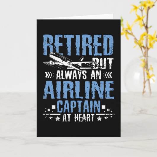 航空退職した機長 カード (黄色い花)