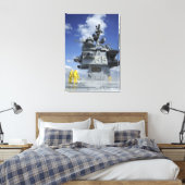 航空部の船員がスプリンクラシステムをテストする キャンバスプリント (インサイチュ (寝室))