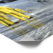 航空部の船員がスプリンクラシステムをテストする ポスター (角)