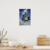 航空部の船員がスプリンクラシステムをテストする ポスター (キッチン)