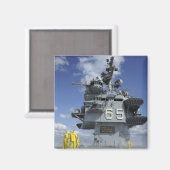 航空部の船員がスプリンクラシステムをテストする マグネット (正面/裏面)