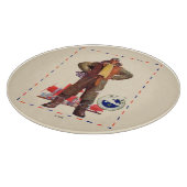 航空郵便のパイロット カッティングボード (角)