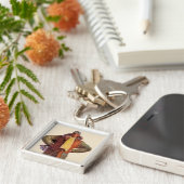 航空郵便のパイロット キーホルダー (側面)