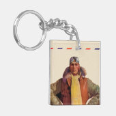 航空郵便のパイロット キーホルダー (正面左)