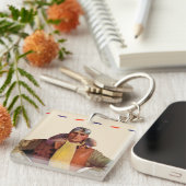 航空郵便のパイロット キーホルダー (正面右)