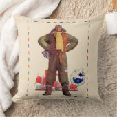 航空郵便のパイロット クッション (ブランケット)