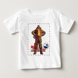 航空郵便のパイロット ベビーTシャツ