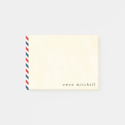 航空郵便のパーソナライズなポスト・イット ポストイット (正面)