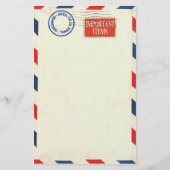 航空郵便の文房具 便箋 (正面)