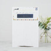 航空郵便テスト記録文房具 便箋 (スタンド正面)