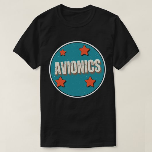 航空電子工学 Tシャツ (デザイン正面)