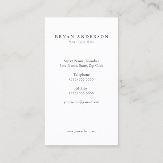 航空青水彩カラー名刺 名刺 (裏面)