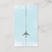 航空青水彩カラー名刺 名刺 (正面)