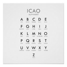 航空音声文字 ポスター