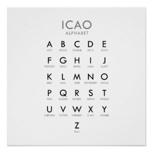 航空音声文字 ポスター