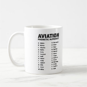 航空音素図 コーヒーマグカップ