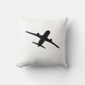 航空飛んでいる機飛行機 クッション (正面)