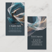 航空飛んでいる用ヨガインストラクター5級峠 ロイヤリティカード (正面/裏面)