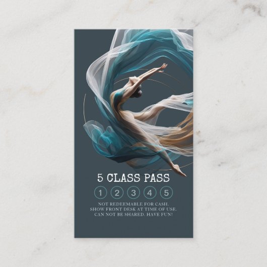 航空飛んでいる用ヨガインストラクター5級峠 ロイヤリティカード (正面)