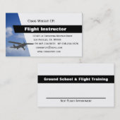 航空飛行インストラクター 予約カード (正面/裏面)