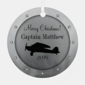 航空飛行機オーナメント メタルオーナメント (裏面)